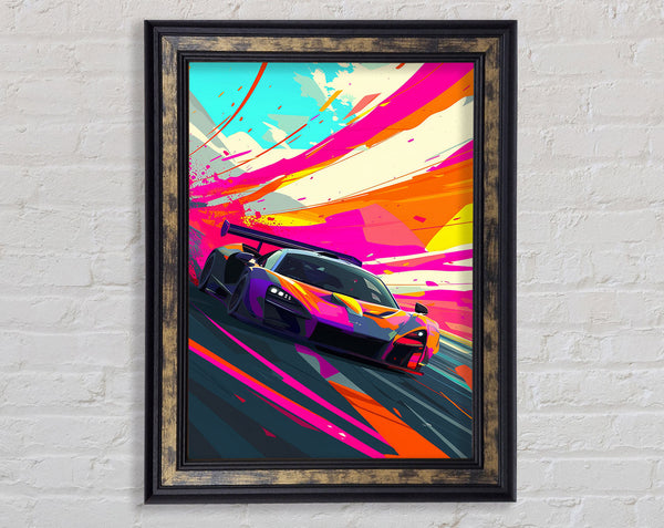 Race Car Framed Print