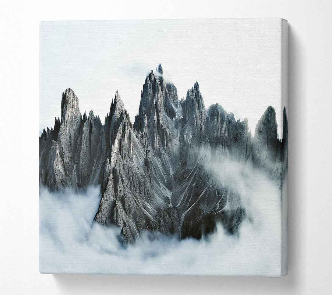  A Canvas Print of Gray Peaks Emerging Canvas Art