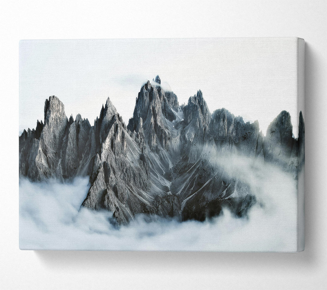  A Canvas Print of Gray Peaks Emerging Canvas Art