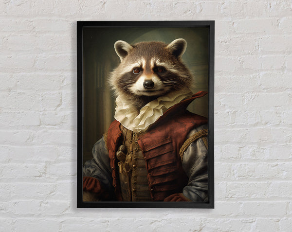 Racoon Renaissance Framed Print