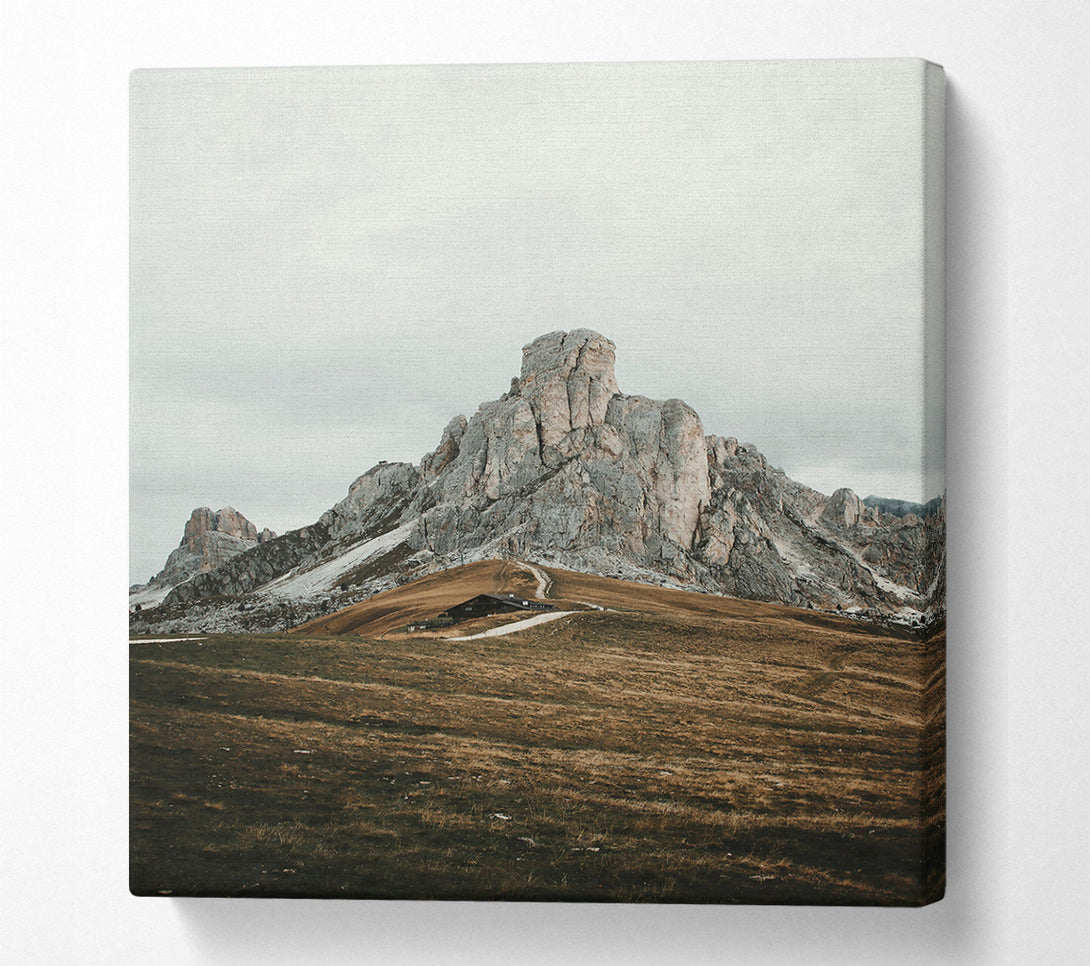  A Canvas Print of Brown Mountain'S Peak Canvas Print
