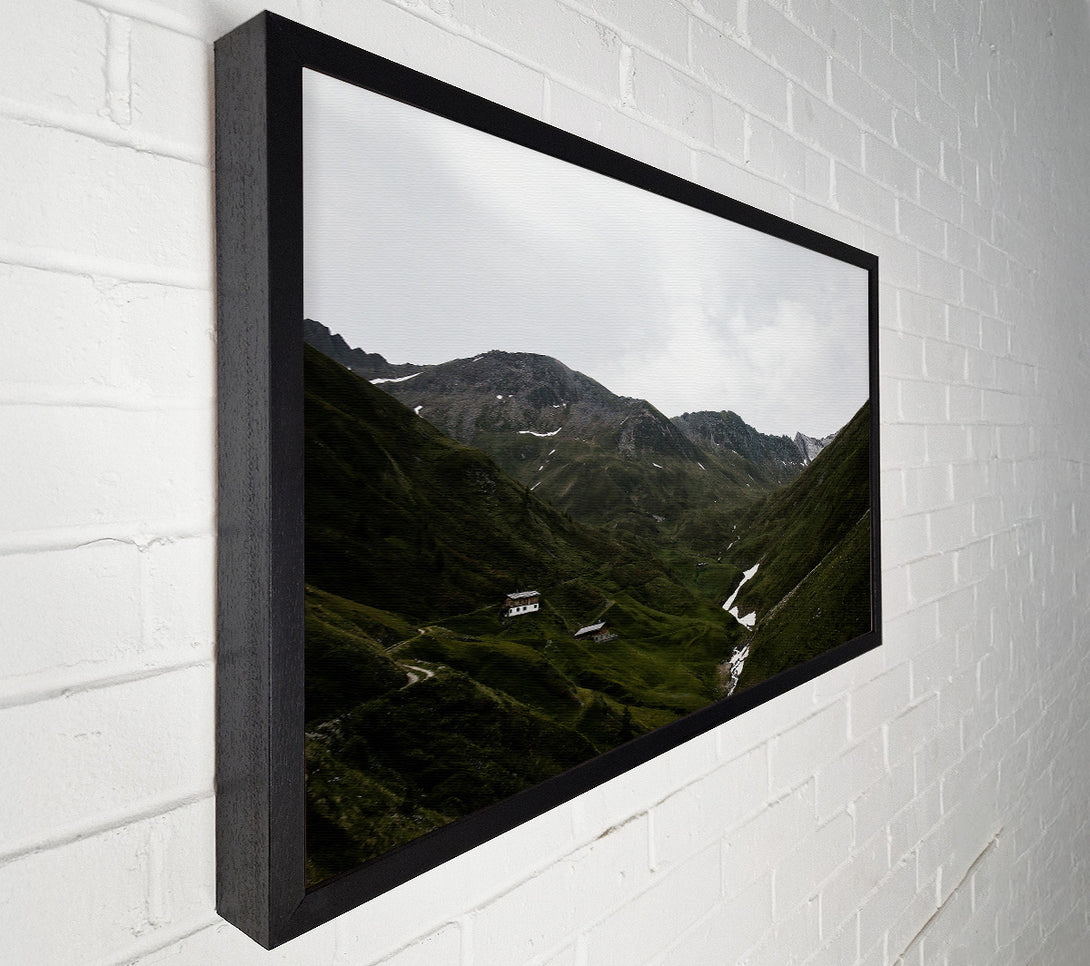  A Canvas Print of Emerald Mountain Valley Canvas Art