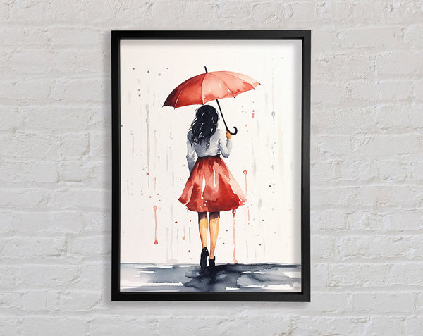 Rain Fashion Framed Print