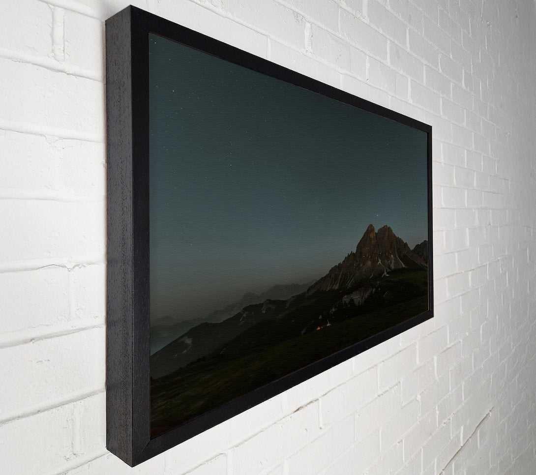  A Canvas Print of Starry Brown Mountain Canvas Wall Art