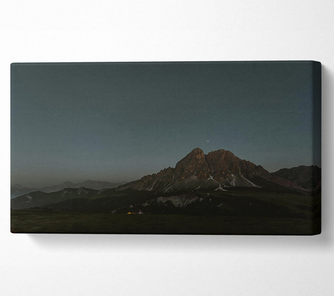  A Canvas Print of Starry Brown Mountain Canvas Wall Art