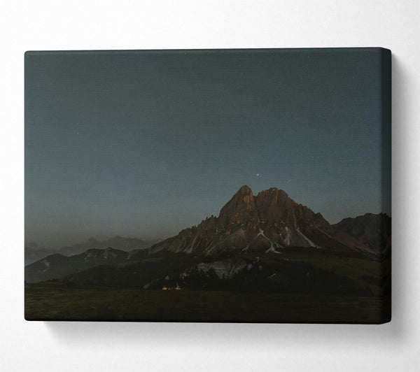  A Canvas Print of Starry Brown Mountain Canvas Wall Art