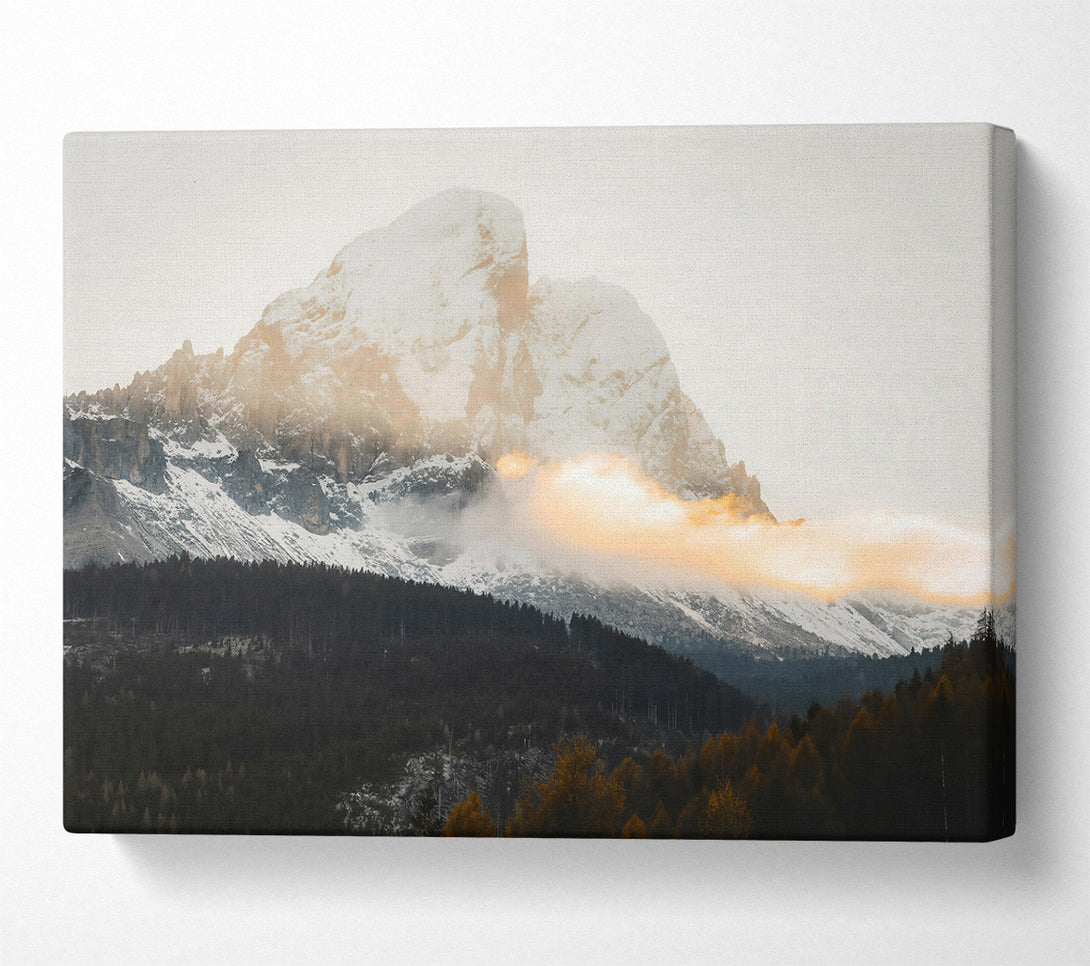  A Canvas Print of Golden Mountain Mist Canvas Print