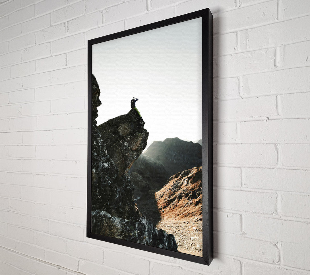  A Canvas Print of Grey Mountain View Canvas Wall Art
