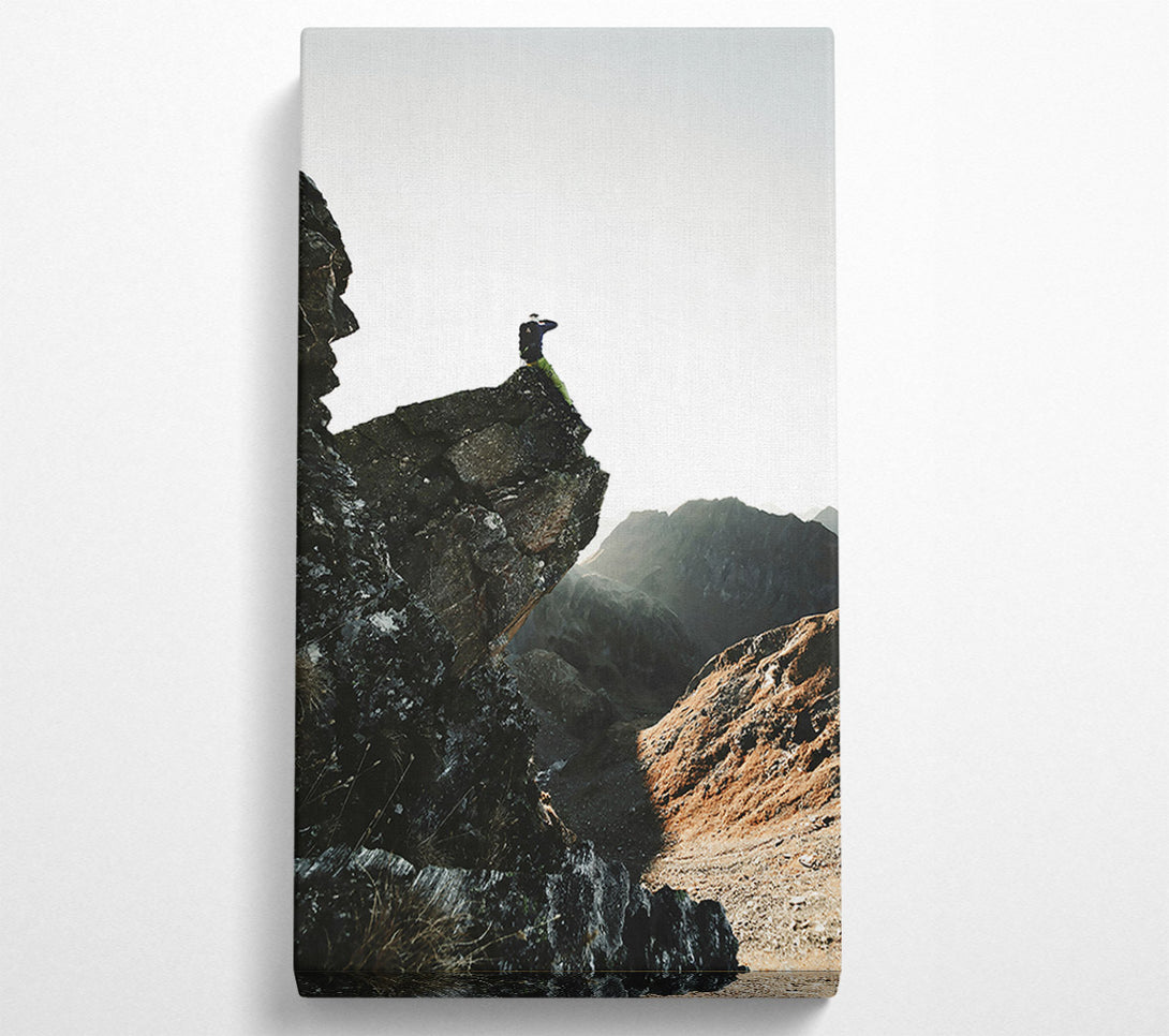  A Canvas Print of Grey Mountain View Canvas Wall Art