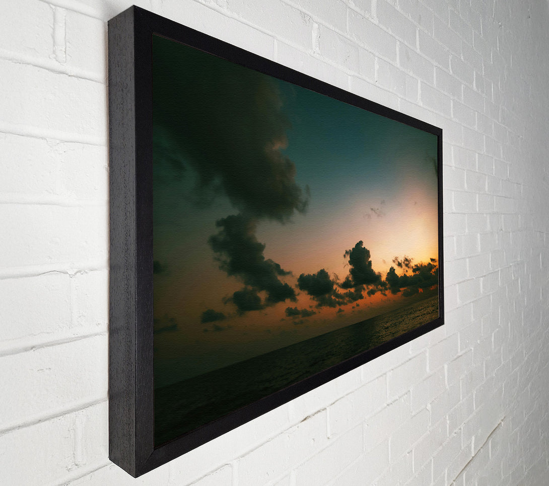  A Canvas Print of Orange Cloud Dusk Canvas Wall Art