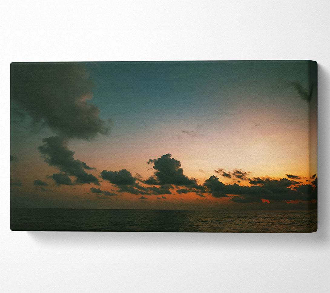  A Canvas Print of Orange Cloud Dusk Canvas Wall Art