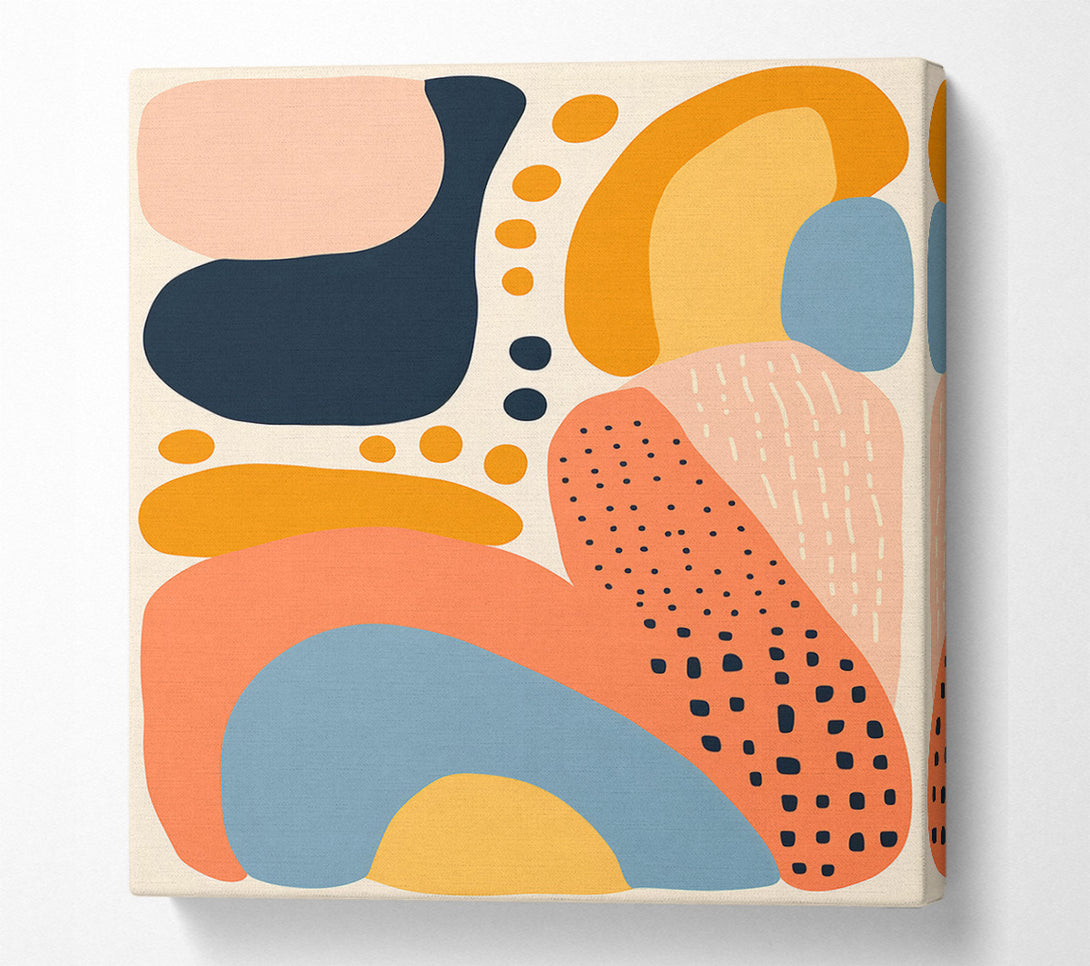  A Canvas Print of Rainbow Pattern Love Canvas Print