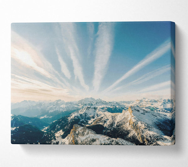  A Canvas Print of Blue Mountain Sky Canvas Art