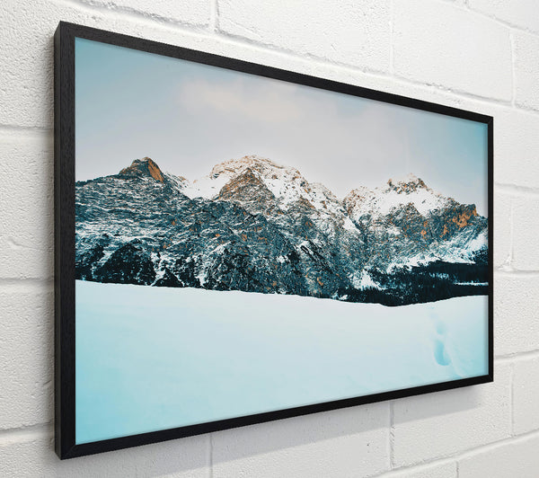 White Peaks And Blue Sky