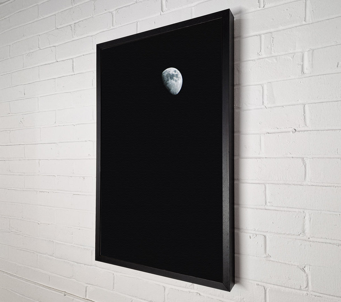  A Canvas Print of Silver Crescent Moon Canvas Art