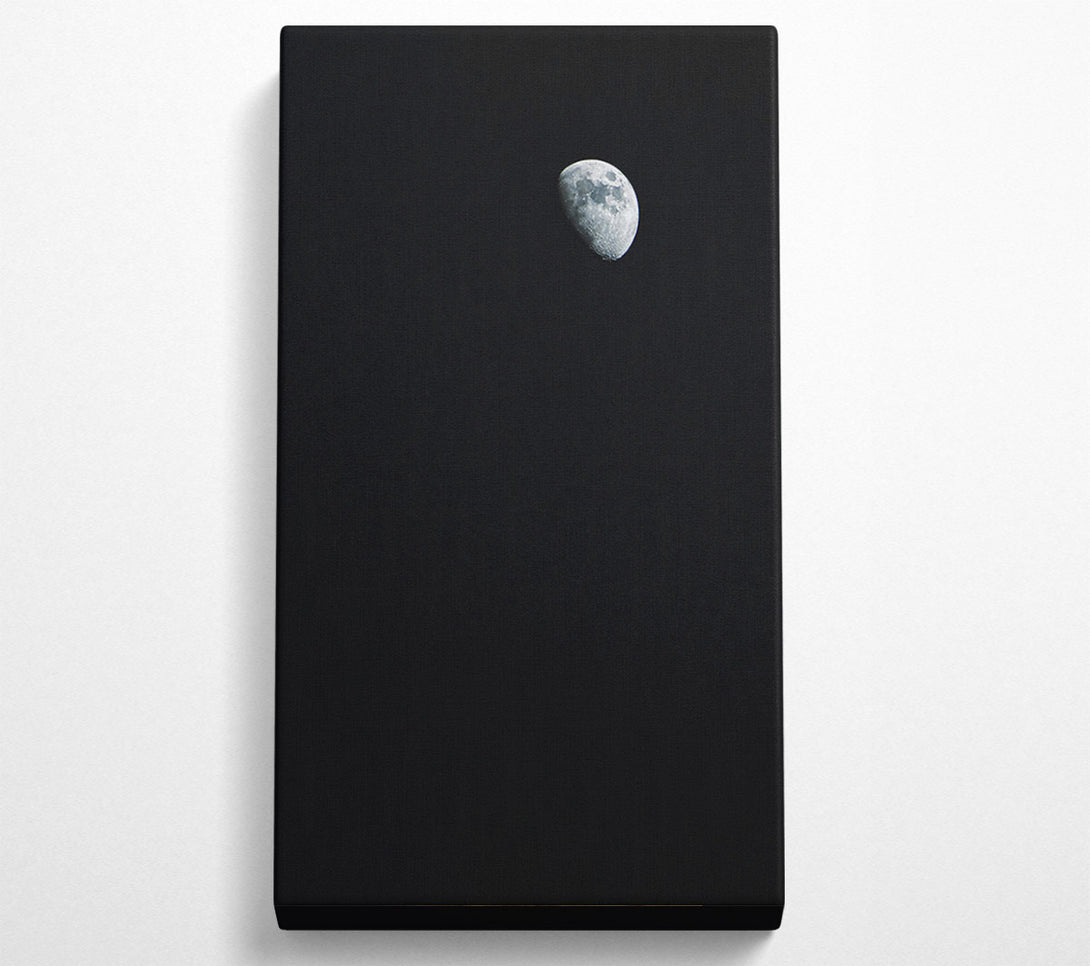  A Canvas Print of Silver Crescent Moon Canvas Art