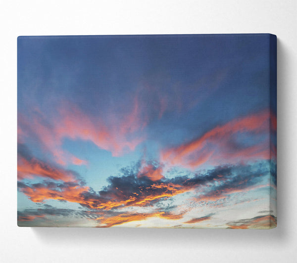  A Canvas Print of Orange Sky Dreamscape Canvas Print