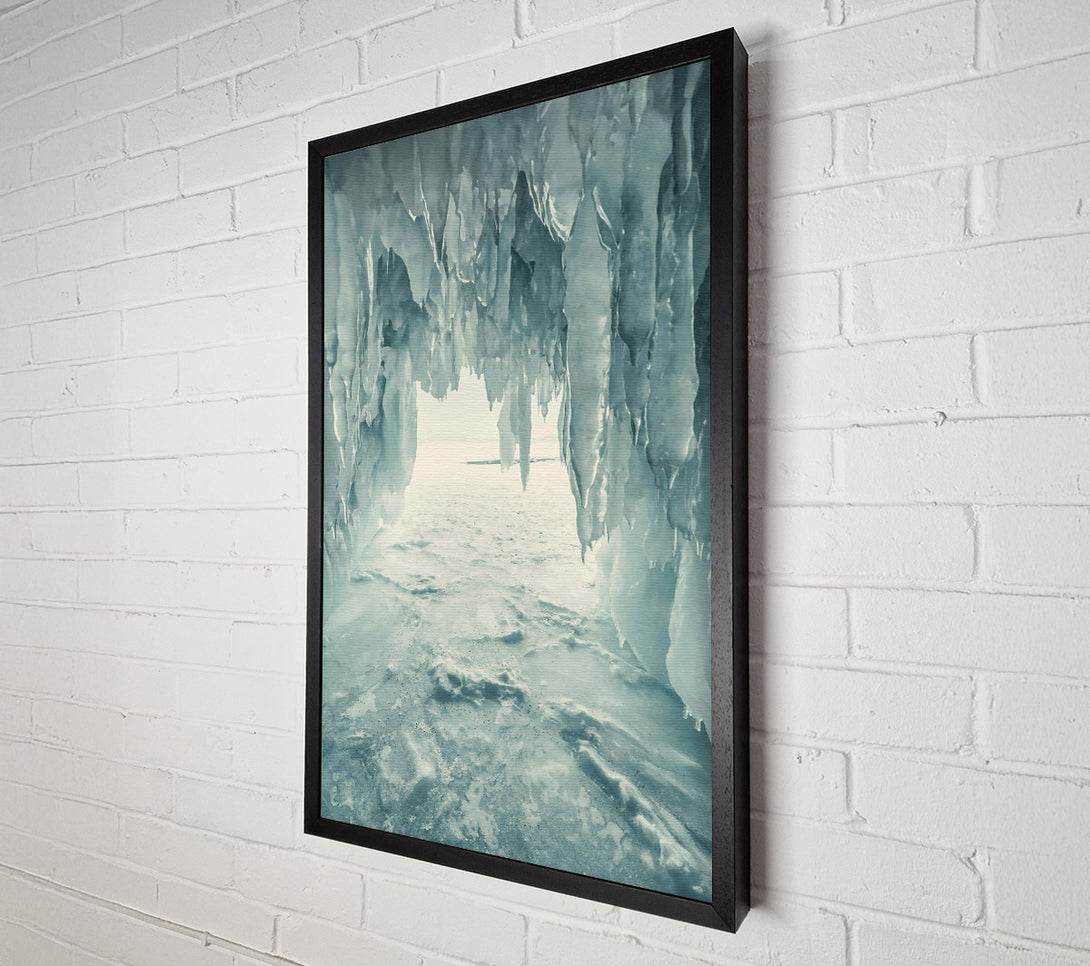  A Canvas Print of Frozen Blue Oasis Canvas Art