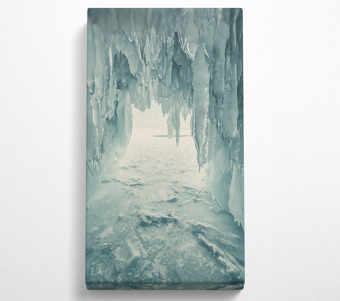  A Canvas Print of Frozen Blue Oasis Canvas Art