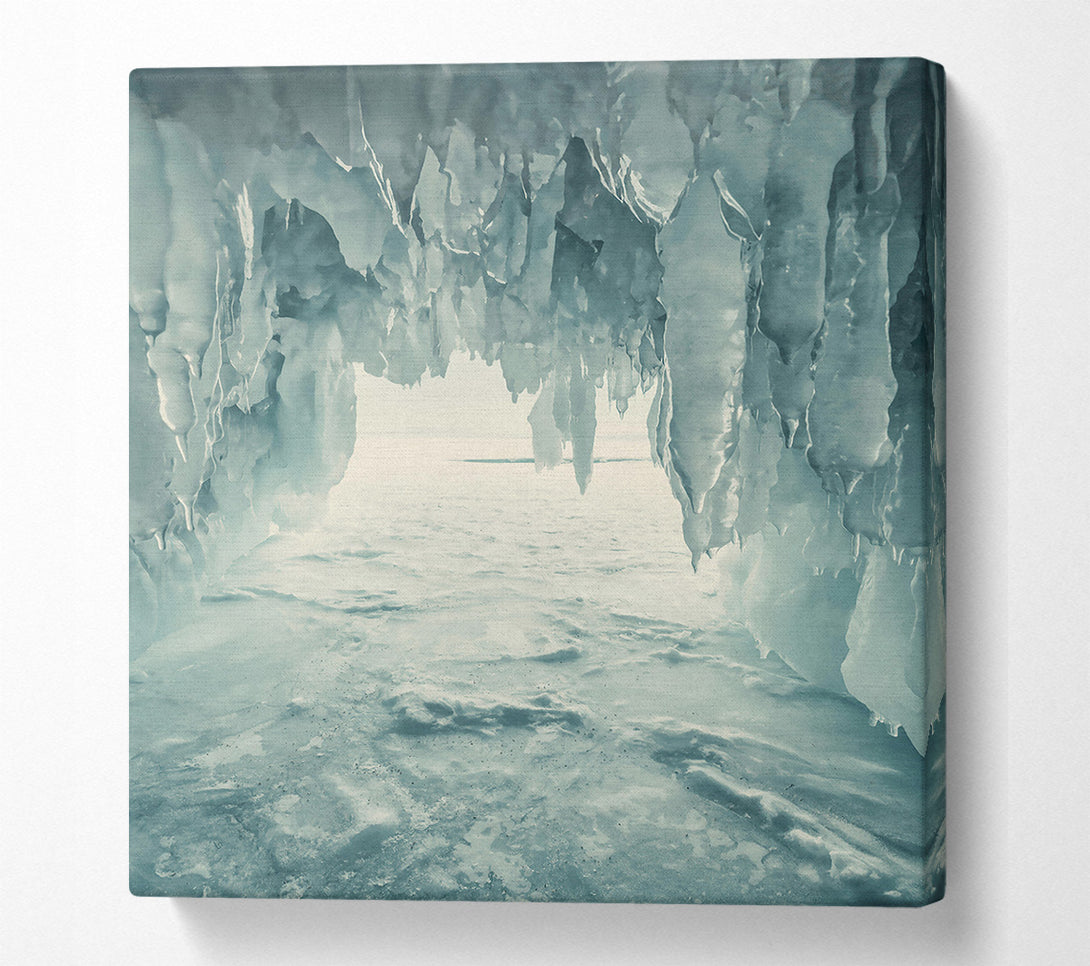  A Canvas Print of Frozen Blue Oasis Canvas Art