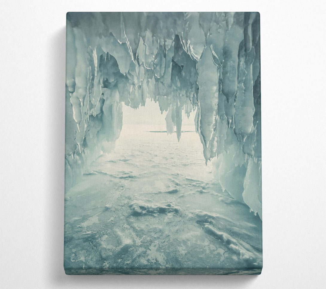  A Canvas Print of Frozen Blue Oasis Canvas Art
