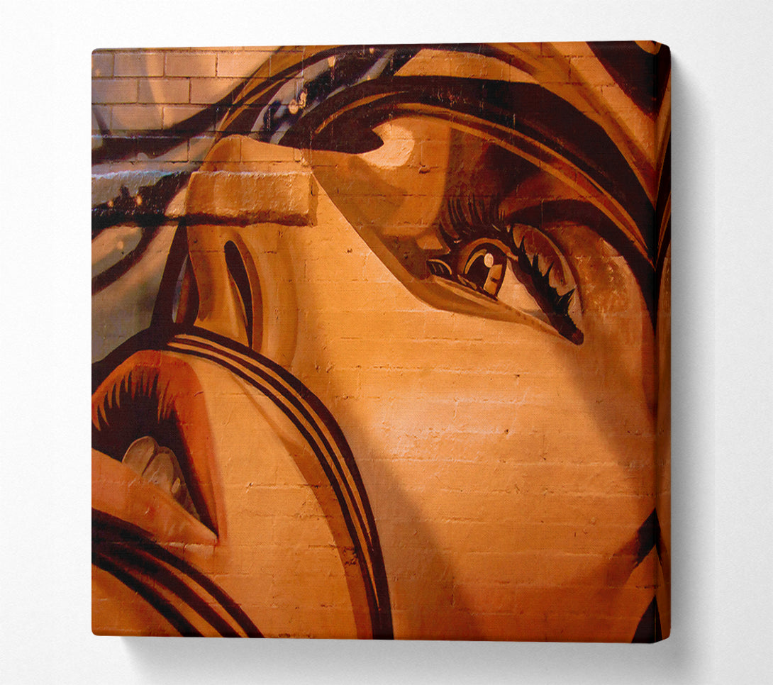  A Canvas Print of Golden Eye Glance Canvas Art
