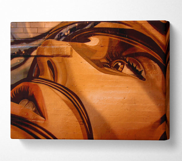  A Canvas Print of Golden Eye Glance Canvas Art
