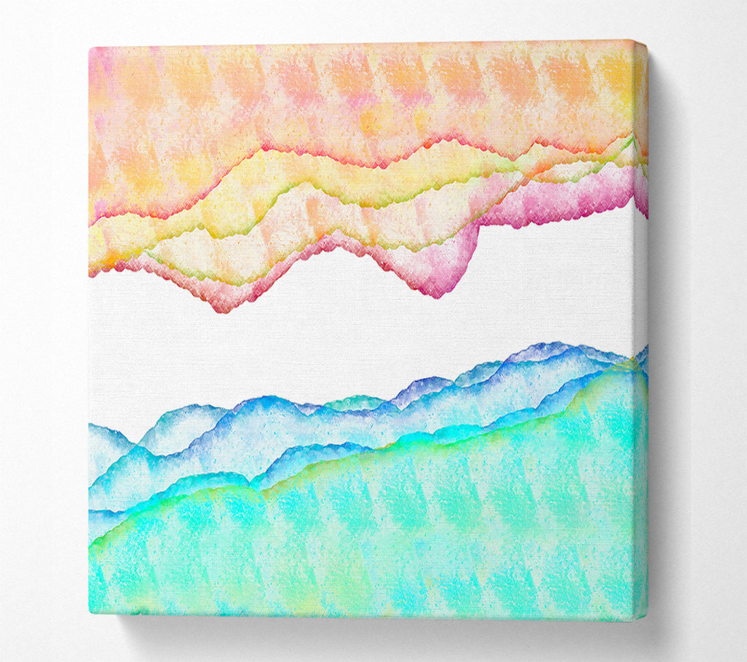  A Canvas Print of Aqua Dreamscape Canvas Art