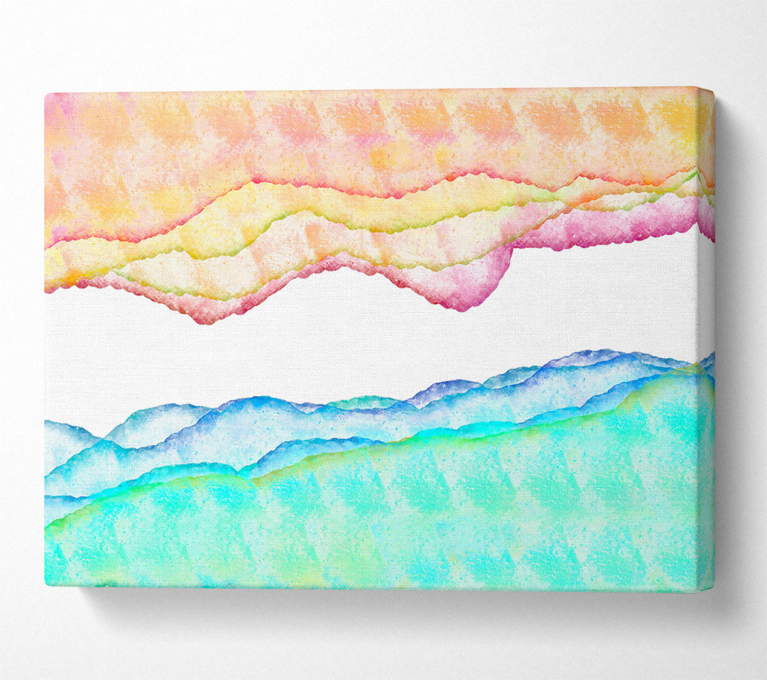  A Canvas Print of Aqua Dreamscape Canvas Art