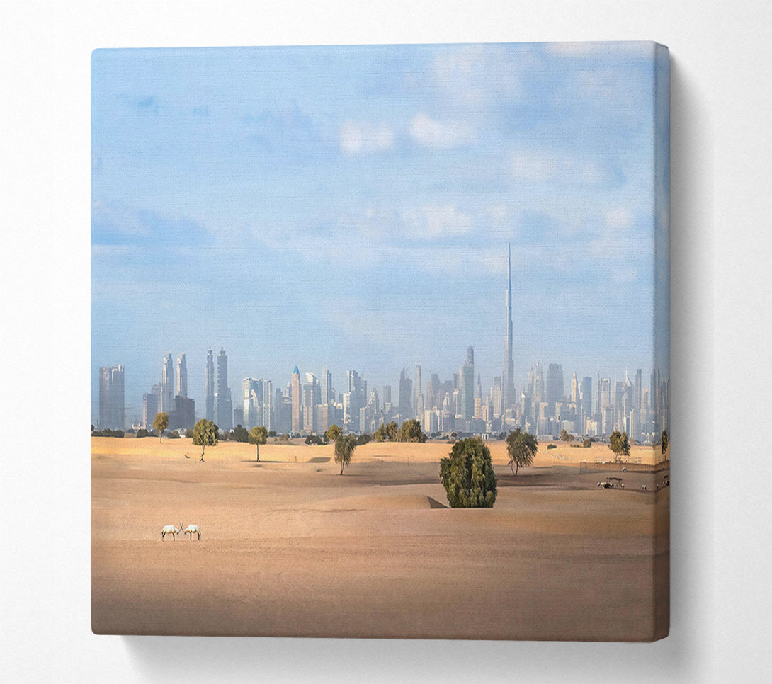  A Canvas Print of Golden Dunes Skyline Canvas Art