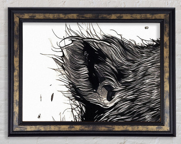 Rat Scream Framed Print