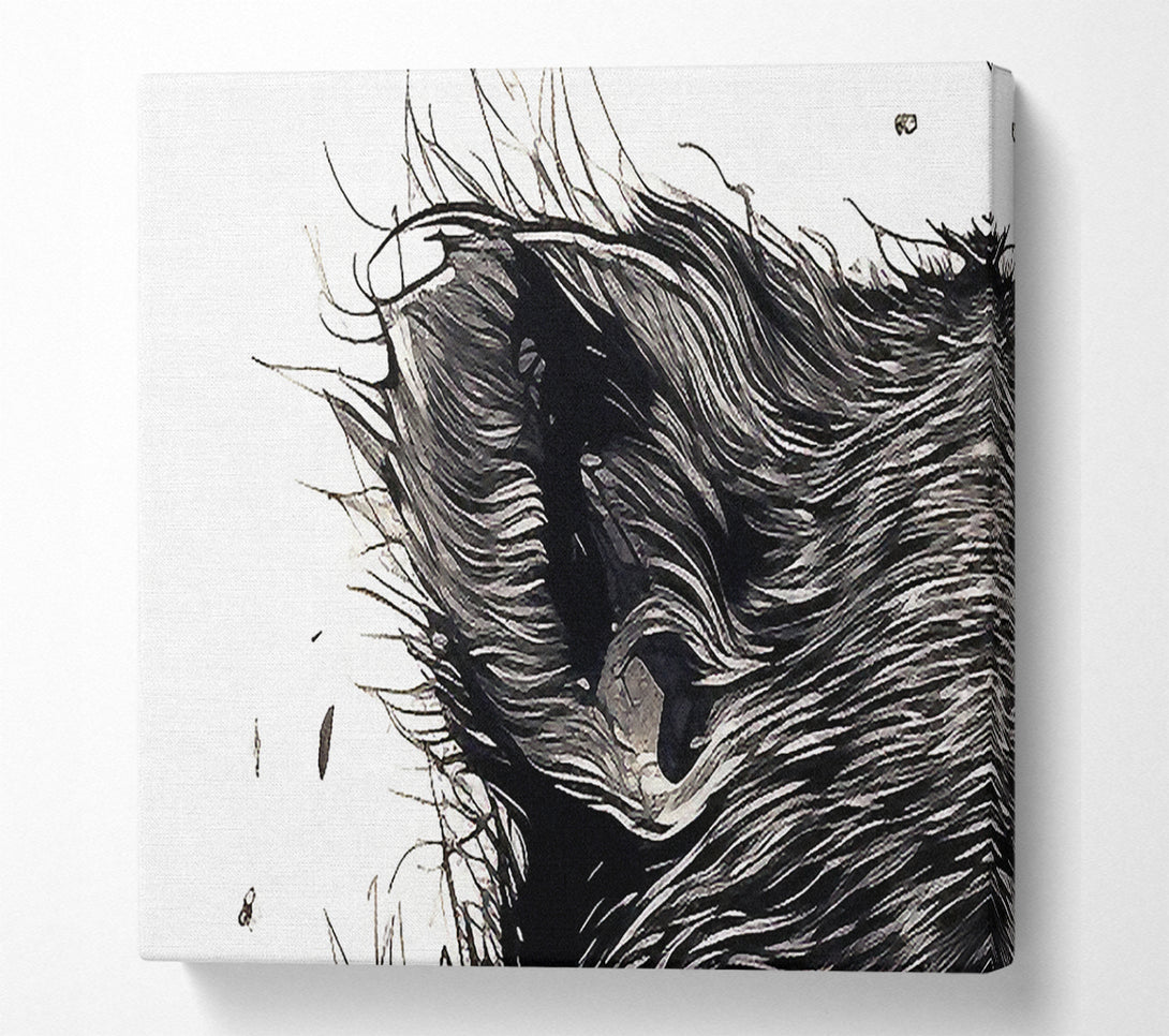  A Canvas Print of Rat Scream Canvas Wall Art