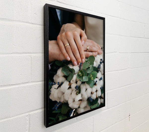 Golden Hands On White Blooms