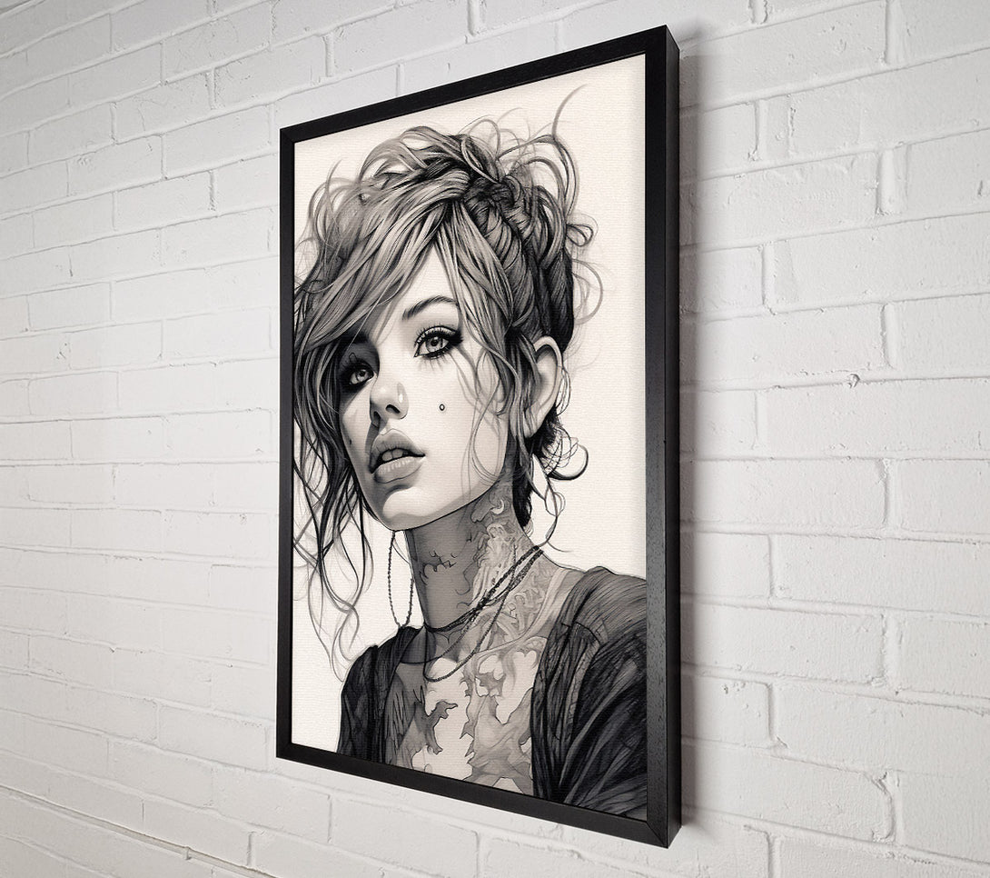  A Canvas Print of Rebel Girl Canvas Print