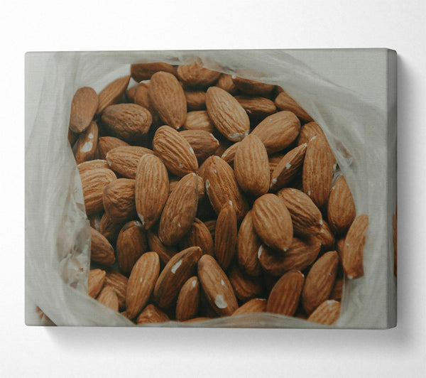  A Canvas Print of Brown Almond Abundance Canvas Wall Art
