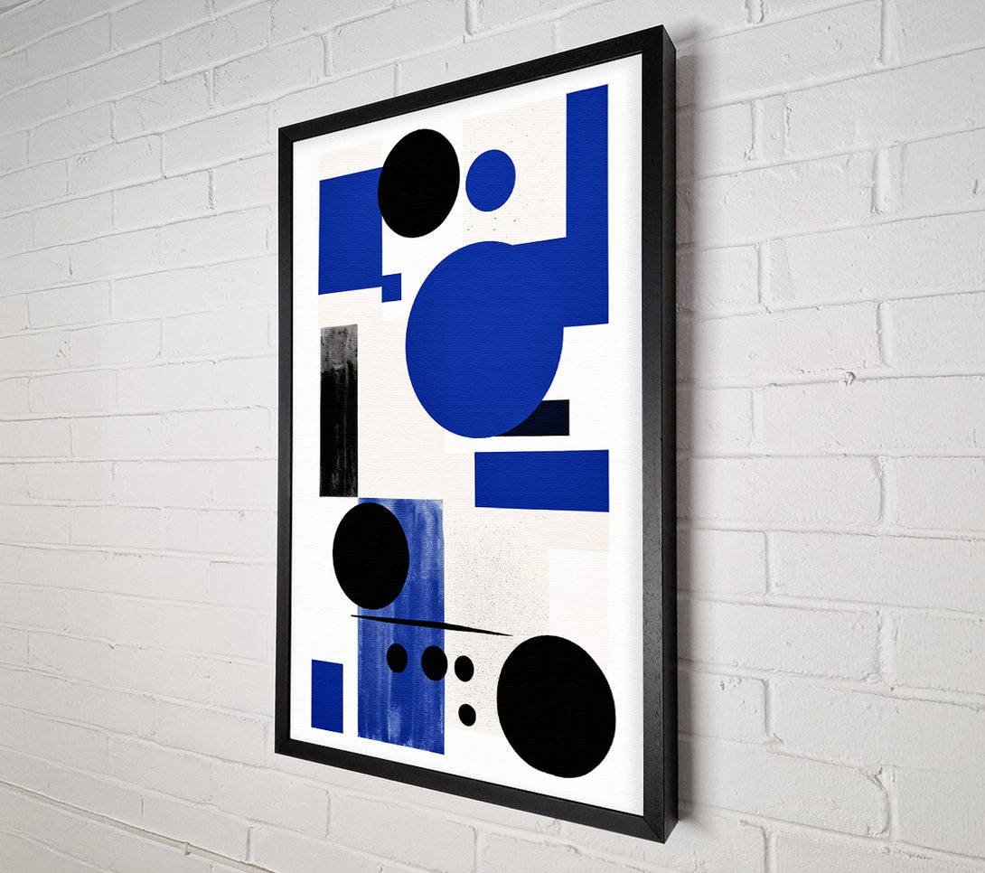  A Canvas Print of Rectangles And Circled Canvas Wall Art