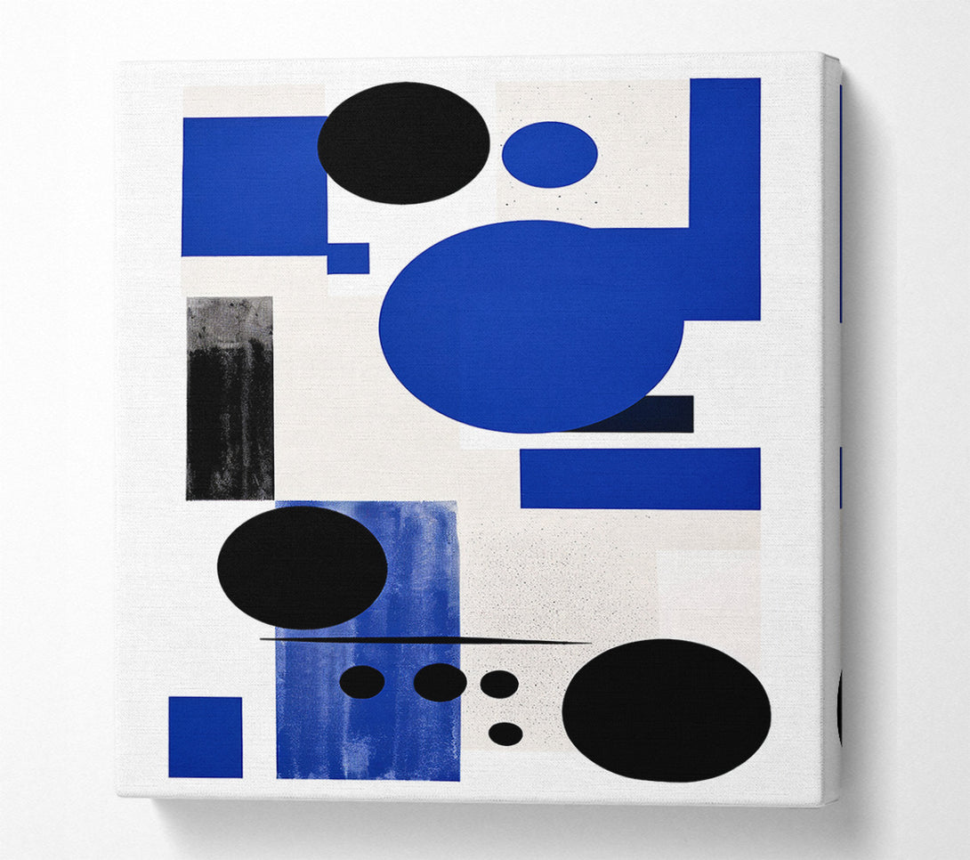  A Canvas Print of Rectangles And Circled Canvas Wall Art
