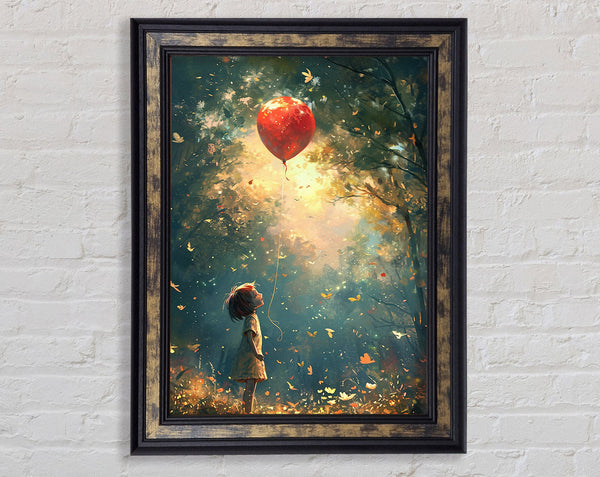 Red Balloon Dreams Framed Print