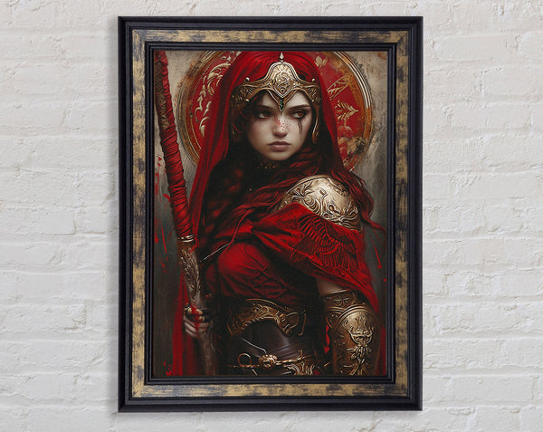 Red Goddess Framed Print