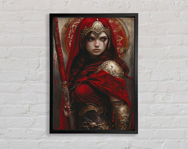 Red Goddess Framed Print
