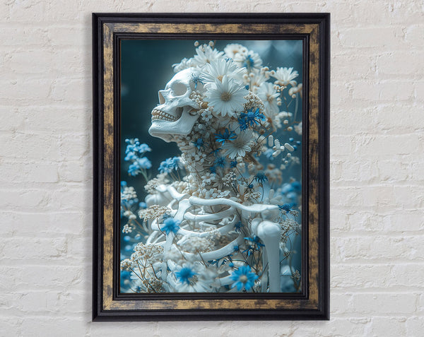 Red Hair Flow Framed Print