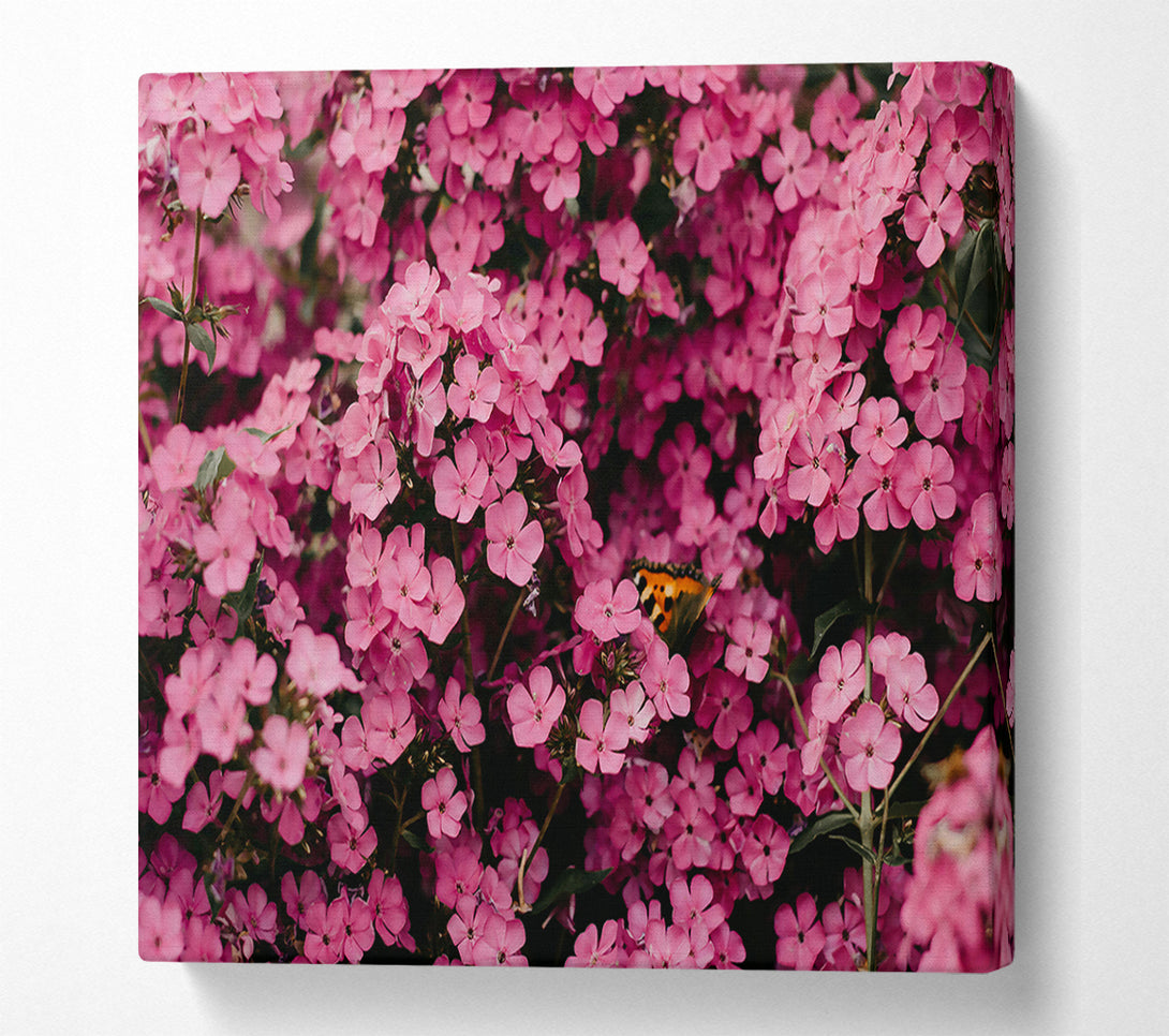  A Canvas Print of Pink Floral Symphony Canvas Wall Art