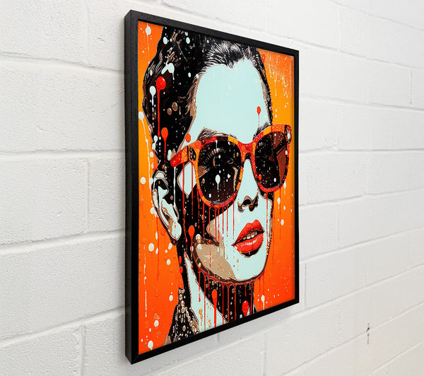 Red Paint Drop Fashion Woman