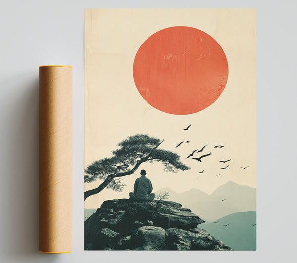 Red Sun Japan Giclee Print