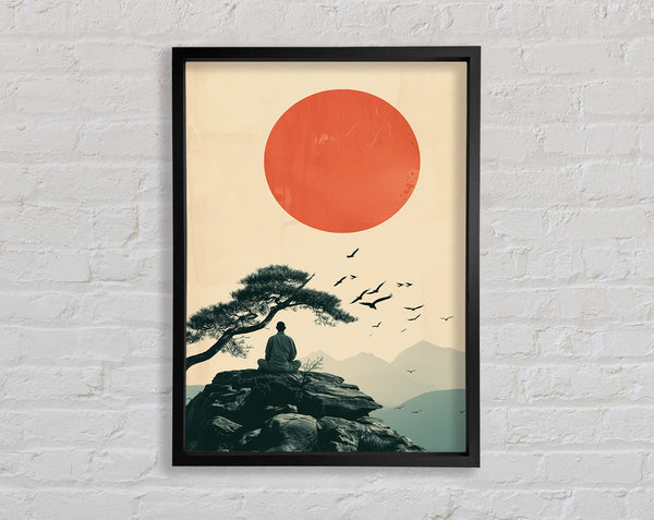Red Sun Japan Framed Print