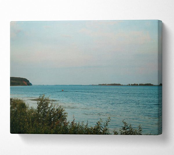  A Canvas Print of Azure Water Reflections Canvas Art