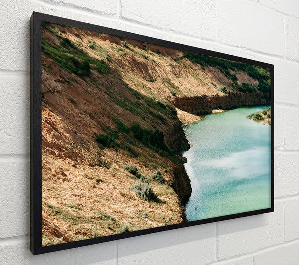 Teal Cliffside River