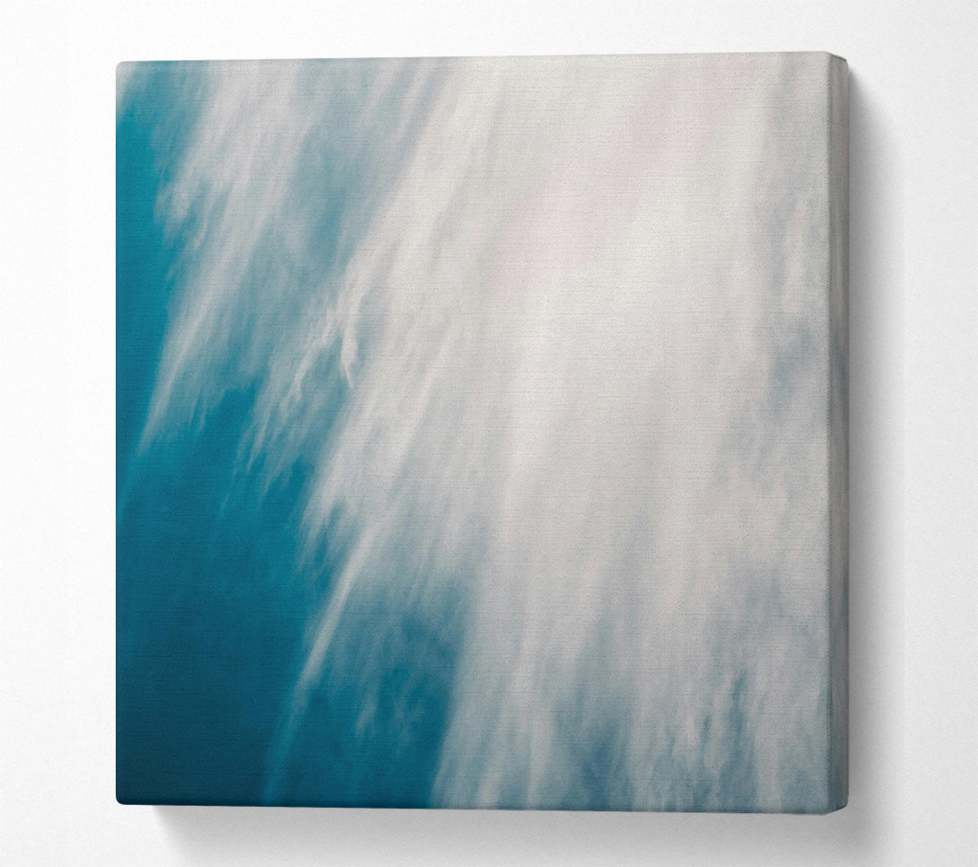  A Canvas Print of Azure Cloud Streaks Canvas Wall Art