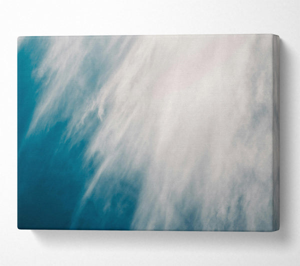  A Canvas Print of Azure Cloud Streaks Canvas Wall Art