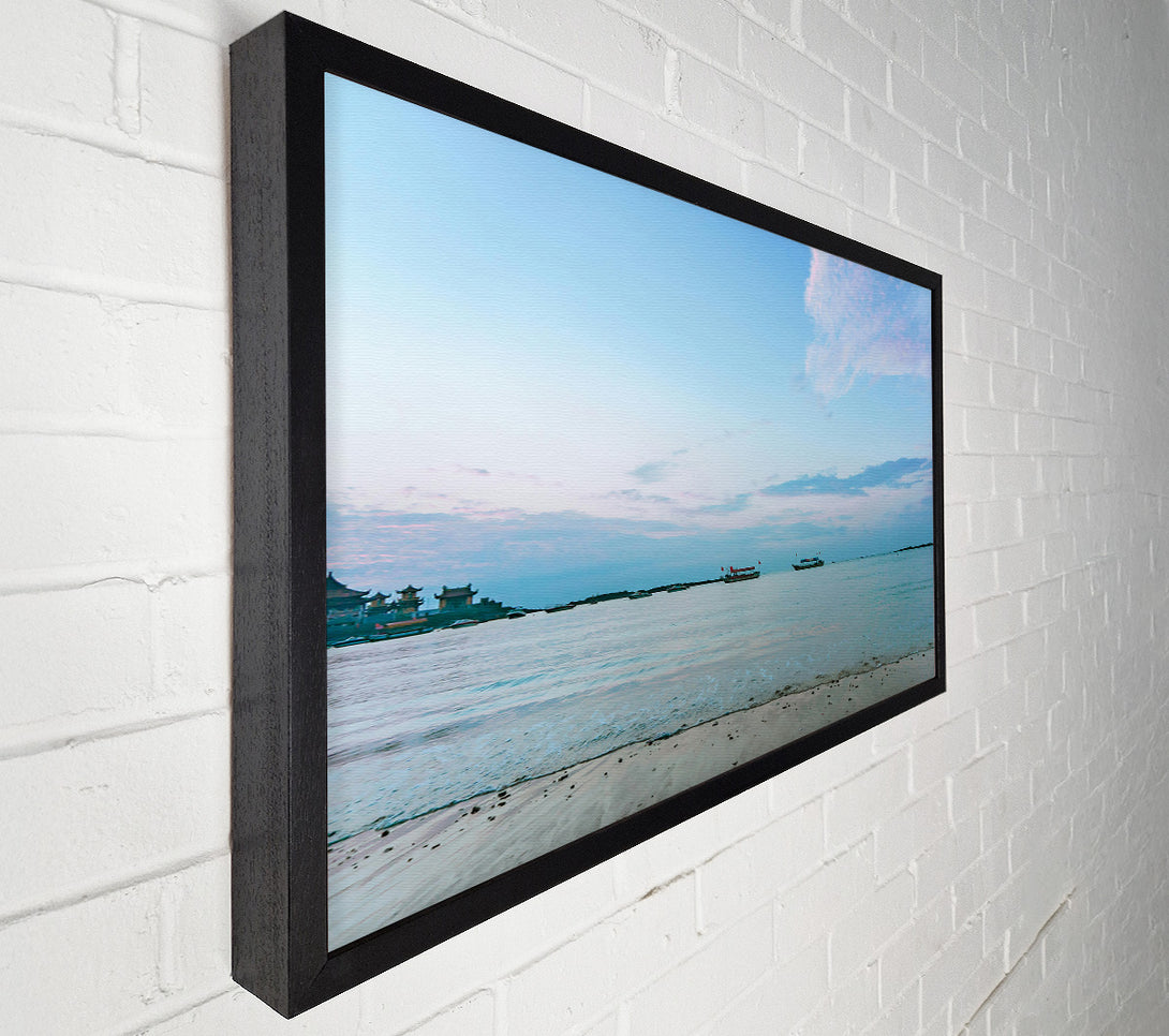  A Canvas Print of Azure Coastline Calm Canvas Art